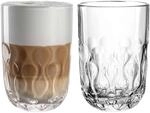 Latte-Macchiato-Glas LEONARDO "Latte Macchiato Gl&auml;ser (2) Gocce 390 ml 2er Set