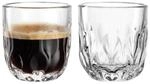 Espressoglas LEONARDO "Espressogl&auml;ser (3) Gocce 60 ml 2er Set transparent", bunt