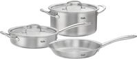 Topf-Set FISSLER "Fissler M5 Pro-Ply, Edelstahl-Topfset (5-teilig)", silber
