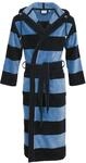 Herrenbademantel CARL ROSS "495300" Gr. 56, blau (night blau), 56/58, Velours,
