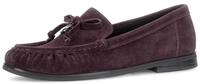 Slipper GABOR, Damen, Gr. 35, Leder, lila (dunkelrot), Veloursleder, Schuhe...