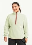 Fleecepullover JACK WOLFSKIN "LITE CURL HZ W", Damen, Gr. XS, gr&uuml;n (melon),...