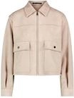 Jackenblazer BETTY BARCLAY "Blouson langarm", Damen, Gr. 36, beige (taupe),