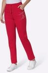 Schlupfhose, Damen, Gr. 38, Normalgr&ouml;&szlig;en, rot, 60% Baumwolle, 40% Polyester,