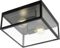 EGLO Deckenleuchte "CHARTERHOUSE", schwarz, 2, H: 16cm, Leuchten, Deckenlampe,