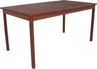 Gartentisch GARDEN PLEASURE "MADISON", braun, B:90cm H:74cm T:150cm, Tische,