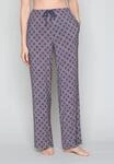 Pyjamahose JOOP, Damen, Gr. 34, N-Gr, geo print lila, Jersey, Obermaterial: 95%