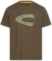 Kurzarmshirt CAMEL ACTIVE, Herren, Gr. M, braun (schwarz olive), Jersey,
