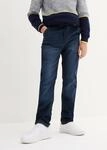 Regular-fit-Jeans BONPRIX, Jungen, Gr. 134, N-Gr, blau (dunkelblau denim),