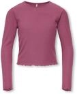 Langarmshirt KIDS ONLY "KOGNELLA L/S O-NECK TOP JRS NOOS", M&auml;dchen, Gr. 134/140,