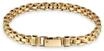 Armkette KUZZOI "Armband Box Chain 925 Sterling Silber" Gr. 19, gold,...