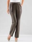 Palazzohose CLASSIC BASICS, Damen, Gr. 36, Normalgr&ouml;&szlig;en, gr&uuml;n (khaki), 100%