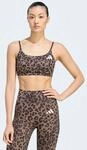 Sport-BH ADIDAS PERFORMANCE "OPTIME ESSENTIALS 3-STREIFEN LEOPARD SPORT-BH, LEICHTER