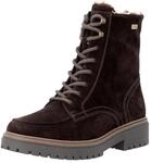 Winterboots REMONTE, Damen, Gr. 36, Lammwolle, braun (dunkelbraun), Veloursleder,
