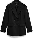 Longblazer VERO MODA "VMMAGNOLIA LS REGULAR BLAZER NOOS", Damen, Gr. 36, schwarz,