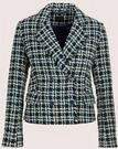 Jackenblazer MADELEINE "Tweed-Blazer Modischer Zweireiher mit Fransen", Damen, Gr.