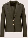 Jackenblazer MADELEINE "Blazer Nadelstreifen-Blazer mit Wappenkn&ouml;pfen", Damen,...