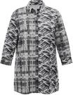 Klassische Bluse SIEH AN "Longbluse Longbluse", Damen, Gr. 38, schwarz-wei&szlig;...