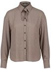 Hemdbluse ZERO "Hemdbluse langarm", Damen, Gr. 36, beige (beige, braun),