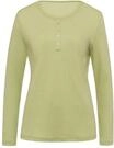 T-Shirt SIEH AN "Langarm-Shirt Langarmshirt mit Zierknopfleiste", Damen, Gr. 48,