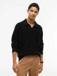 Rundhalspullover TOMMY HILFIGER "FISHERMAN RIB JONNY COLLAR", Herren, Gr. S,...