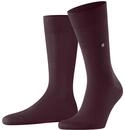Socken BURLINGTON "Lord", Herren, Gr. 40-46, Sockengr&ouml;&szlig;e, rot (claret (8435)),