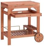 Servierwagen MERXX "Multifunktion", braun (hellbraun), B:70,14cm H:84cm T:50cm, Holz
