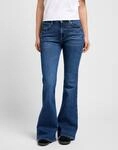 Bootcut-Jeans LEE "BREESE", Damen, Gr. 31, L&auml;nge 31, blau (rain falls),...