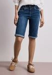 Bermudas STREET ONE "Style Jane", Damen, Gr. 34, N-Gr, blau (dunkelblau authentic