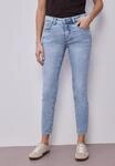 Slim-fit-Jeans STREET ONE "Style York", Damen, Gr. 32, L&auml;nge 28, light blau random
