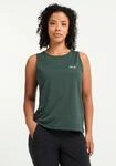 Tanktop JACK WOLFSKIN "WILDTRAIL TANK TOP W", Damen, Gr. XXL (48), gr&uuml;n (sago...