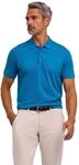 Poloshirt FALKE "Essential Cotton", Herren, Gr. XL, blau (cyan (6964)), Shirts