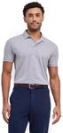 Poloshirt FALKE "Essential Cotton", Herren, Gr. L, grau (light grau (3400)),...