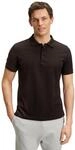 Poloshirt FALKE "Essential Cotton", Herren, Gr. XL, schwarz (braun (5930)), Shirts