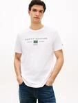 T-Shirt TOMMY HILFIGER "BRAND LOVE MONO STACK", Herren, Gr. XXL, wei&szlig;, Single