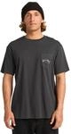 T-Shirt BILLABONG "Stacked Arch", Herren, Gr. S, schwarz (washed schwarz),