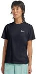 T-Shirt JACK WOLFSKIN "ESSENTIAL T W", Damen, Gr. XL (46), schwarz...