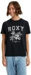 T-Shirt ROXY "Oceanregular Poster", Damen, Gr. M, schwarz (anthrazit), Obermaterial: