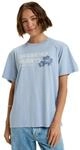 T-Shirt ROXY "Hangloose The Sky", Damen, Gr. M, blau (blau blizzard), Obermaterial: