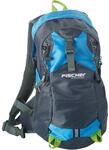 Fahrradrucksack FISCHER FAHRRAD "Rucksack mit Helmnetz", blau (blau, grau),