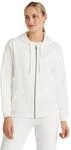 Kapuzenpullover FALKE "Sweat", Damen, Gr. XS, off, wei&szlig; (2040), Pullover