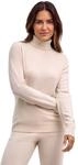 Strickpullover FALKE "Pure Cashmere", Damen, Gr. S, off, wei&szlig; (2040), Pullover