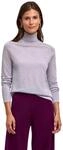 Strickpullover FALKE "Pure Merino Wool", Damen, Gr. XL, grau (light grau heather