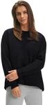 Sweatshirt FALKE "FALKE Sweatshirt", Damen, Gr. L, schwarz (3000), Sweatshirts