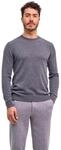 Strickpullover FALKE "Pure Cashmere", Herren, Gr. M, grau (dunkelgrau, heather