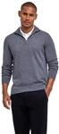 Strickpullover FALKE "Pure Cashmere", Herren, Gr. XXL, grau (dunkelgrau, heather