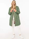 Kurzmantel ZWILLINGSHERZ "&bdquo;Shine Hope Smile&ldquo;", Damen, Gr. S, gr&uuml;n, Steppware,