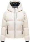 Winterjacke NAVAHOO "Winterjacke Petit-Puffy 14", Damen, Gr. S, beige (bone), gerade