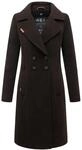 Wintermantel NAVAHOO "Wintermantel Wooly", Damen, Gr. S, braun (choco), Obermaterial: