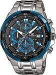 Chronograph CASIO EDIFICE "EFR-539D-1A2VUEF", silber (silberfarben), Armbanduhren,